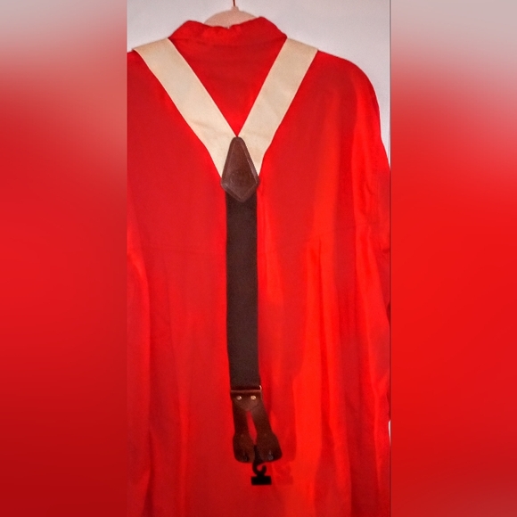 unsure Other - New With Tags Cream and Brown Suspenders